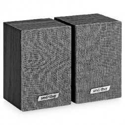 колонки 2.0 SMARTBUY (SBA-3310) FUSION дерево 6Вт USB черн/сер