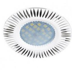 СВЕТИЛЬНИКИ ВСТРАИВАЕМЫЕ ECOLA FW1608EFF MR16 DL3182 GU5.3 Белый/Алюм Рифленые Реснички