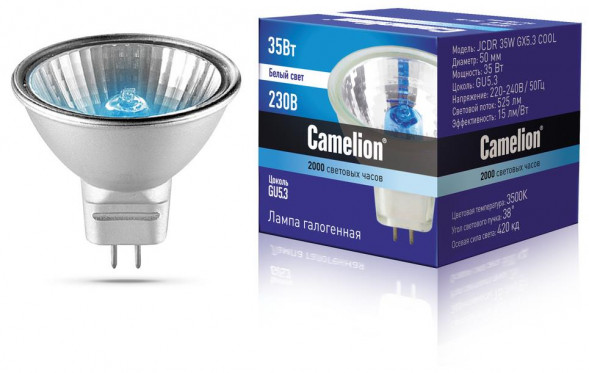 Лампа CAMELION (11469) JCDR 35W GX5.3 COOL