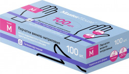 Перчатки MASTER HOUSE Лапочки M-100 винило-нитриловые (100 шт/уп) 75756