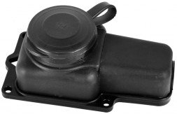 Колодка штепсельная VOLSTEN (14434) Sb1-M1Z Black, колодка штепсельная IP54 1 мест Черная с землей