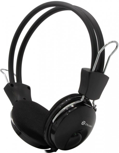 OKLICK Наушники с микрофоном Оклик HS-M200 черный 1.8м накладные оголовье (1532011)