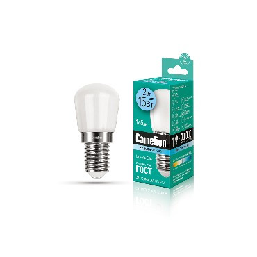 Лампа светодиодная CAMELION (13154) LED2-T26/845/E14/2Вт