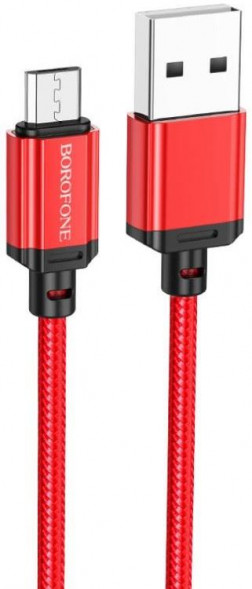 Кабель BOROFONE (6974443389036) BX87m для micro USB , 1 м, Red