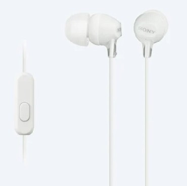 Наушники с гарнитурой SONY MDR-EX15AP/W Цвет Белый