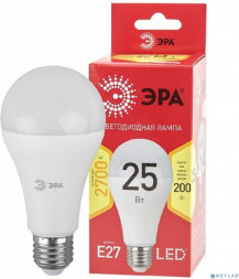 лампы ЭРА Б0048009 Лампочка светодиодная RED LINE LED A65-25W-827-E27 R Е27 / E27 25 Вт груша теплый белый свет