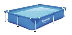 Бассейн BESTWAY Каркасный бассейн 221 х 150 х 43см 1200л Steel Pro 56401 (004871)