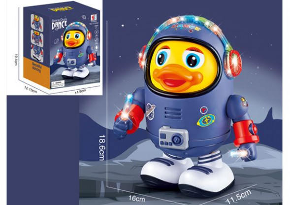 Игрушка NO NAME Интерактивная игрушка &quot;Утка космонавт&quot; (свет,звук,бат.3хАА не в к-те) 2165066
