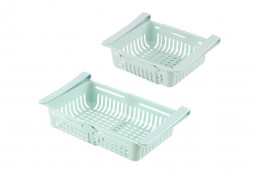 Контейнер-органайзер для холодильника РЫЖИЙ КОТ Контейнер-органайзер для холодильника RC-02 (раздвижной), 20 (28)*16*7,6 см (102846)