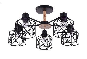 Светильник ESCADA 508/5PL E27*60W BLACK