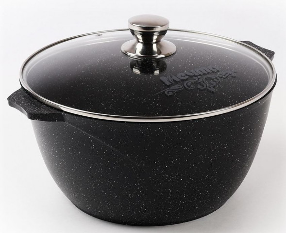 Кастрюля МЕЧТА 41802 Гранит black 1л