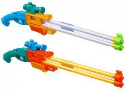 Помповая пушка SILAPRO Помповая пушка, струя 2шт, 55х12х3.5см, 2 цвета, пластик (134-221)