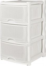Комод KEEPLEX KL378312048 Ajur трехсекционный 50х41,5х45см белое облако