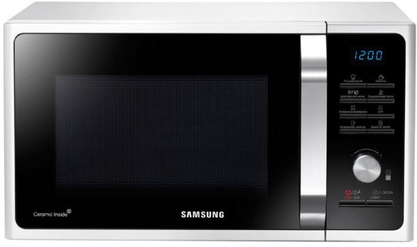SAMSUNG Микроволновая печь MS23F301TQW/BW black (Объем 23л, мощность 800 Вт) (MS23F301TQW/BW)