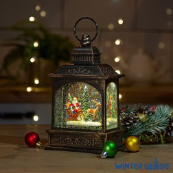 Новогодний фонарь WINTER GLADE Новогодний фонарь Winter Glade Санта-Клаус на санях F428-1 F428-1