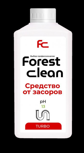 Гель для устранения засоров FOREST CLEAN Гель для устранения засоров &quot;TURBO&quot; 1л