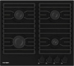 Нез.вар.панель газовая NORDEN ANTIQUE 64G MBL FFD матовый чёрный