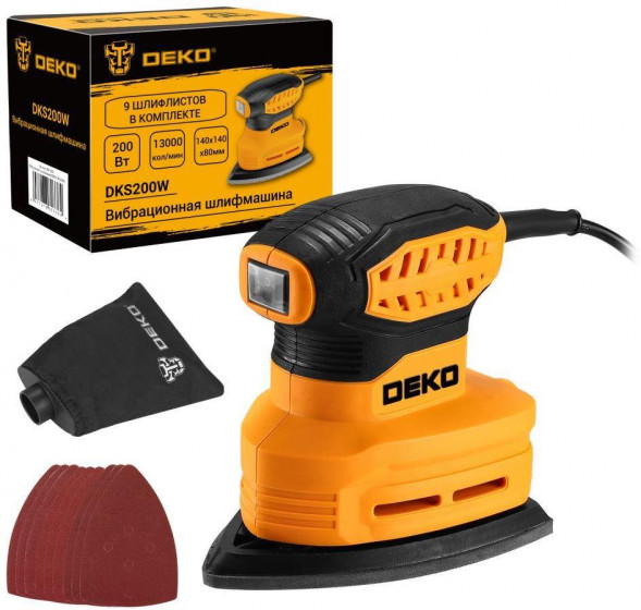 Вибрационная шлифмашина DEKO DKS200W 083-1200