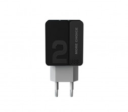 СЗУ MORE CHOICE (4627151191911) NC46i СЗУ 2USB 2.4A для Apple 8-pin 1м Black Grey