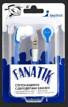 Наушники SMARTBUY (SBE-4300) FANATIK бело-синий