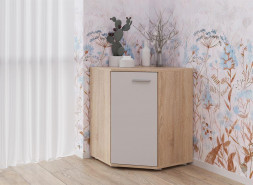 Комод НК-МЕБЕЛЬ FUN комод КД-5 Дуб угловой Сонома/Белый 71336959 (1 кор.)