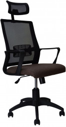 Кресло компьютерное ЯрКресло Кресло Кр47А ТГ ПЛАСТ К01 (ткань Крафт коричневая)