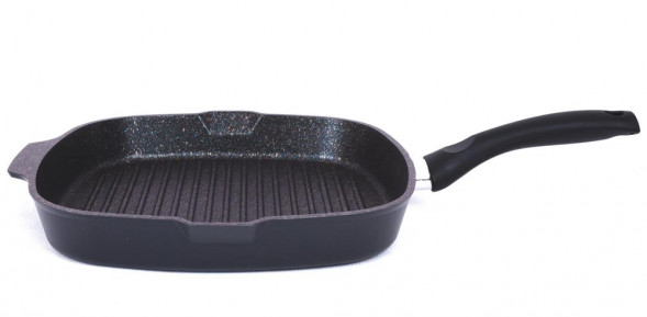 Сковорода KUKMARA а/пр литая 28х28см Granit ultra blue ТМ