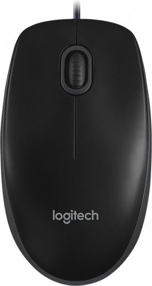 Мышь LOGITECH Мышь проводная B100 black (USB, оптическая, 800dpi, 2but) (910-006605)