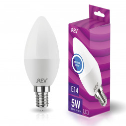 Лампа свтодиодная REV 32272 6 C37 Е14/5W/4000K