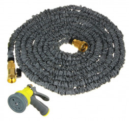 Шланги и катушки INBLOOM Шланг поливочный растягивающийся люкс 15м, с пистолетом-распылителем 8 режимов 160-035