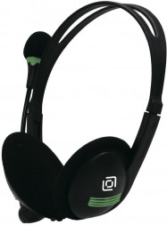 OKLICK Наушники с микрофоном Оклик HS-M100 черный 1.8м накладные оголовье (1532004)