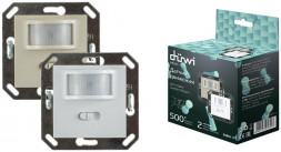 Датчик движения встраиваемый DUWI 25851 3 DDV-07 500Вт белый/бежевый