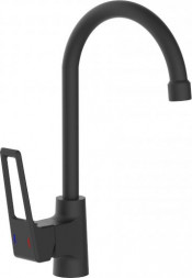 Смеситель для кухни АНТЕЙ 423535-ANT Турмалин Смеситель д/кухни шар. с высоким изливом, креп.гайка d25мм