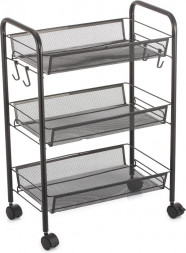 Этажерка UNISTOR CAPTAIN 3-х ярусная на колёсиках с глубокими корзинками 210341