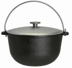 Казан ГАРДАРИКА 45200 алюм литой походный 10,0л алюм/кр