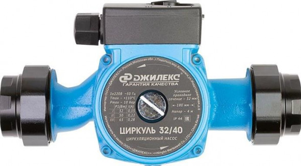 Насос циркуляционный ДЖИЛЕКС Циркуль 32/40 80Вт 3300л/час (3240)
