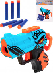 Игрушка NO NAME Детское мини оружие с софт-патронами (17см) (6 патронов в компл.,цвет-микс, в пакете) (Арт. 2058891)
