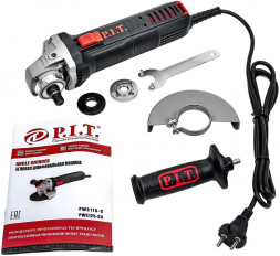 строительство ремонт P.I.T. Углошлифовальная машина PWS125-C4 850Вт 11000об/мин рез.шпин.:M14 d=125мм