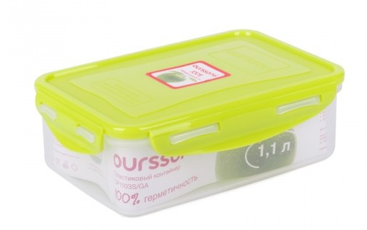 Посуда из пластика OURSSON CP1103S/GA контейнер прямоугольный 1,1л