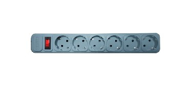 Сетевой фильтр CENTEK CT-8901-6-1,8 Gray