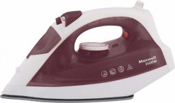 Утюг MAXWELL MW-3006 белый/бордовый