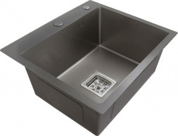 Мойка GOLDEN FOX 18005 Мойка премиум нерж.сталь 3мм 500*500 с сифоном, дозатором, коландером Сатин квадрат.отверстие