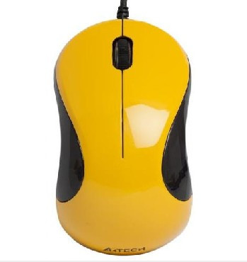 Мышь проводная A4TECH Q3-321-3 USB желтый