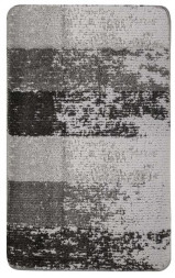 Коврик для ванны/туалета САНАКС 02217 Коврик в ванную SILVER одинарный чёрная ЗЕБРА 50х80 см 100% полиэстер