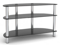 Стойка для TV MD 402 slim/хром/дымч