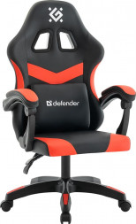 Кресло DEFENDER (64809) Runa Черн/красн,класс 2,PU