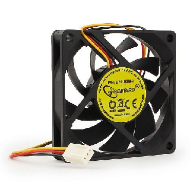 Вентилятор GEMBIRD (07779) D7015SM-3 , 70x70x15, втулка, 3 pin, провод 25 см