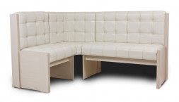 Угловая скамья БИТЕЛ КВАДРО скамья угловая однотон (БОДЕГО, БОРНЕО МИЛК)