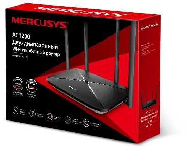 Wi-Fi роутер/точка доступа MERCUSYS AC12G, черный