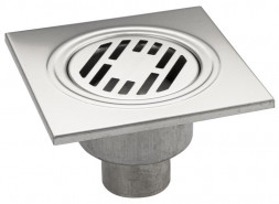 Трап САНАКС 00022 Трап из нержавеющей стали 150х150 вертикальный (2)